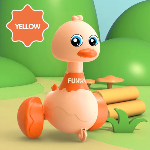 Baby Toy Swing Duck Toy Cartoon Press Vehicles Glide Animal Inertia