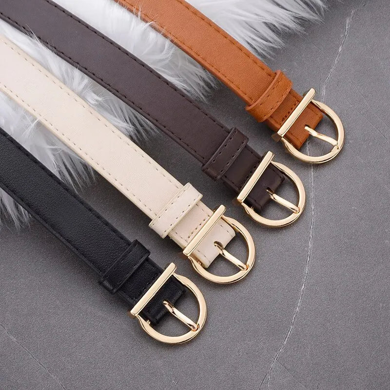 Women's Belt Fashion High-quality Pin Buckle Belt Genuine Luxury Soft