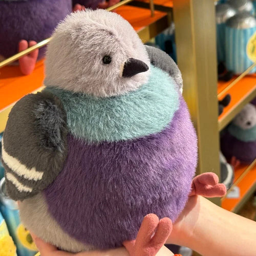23cm Fluffy Fat Pigeon Plush Toy Cartoon Bird Doll Pet Companion Xmas