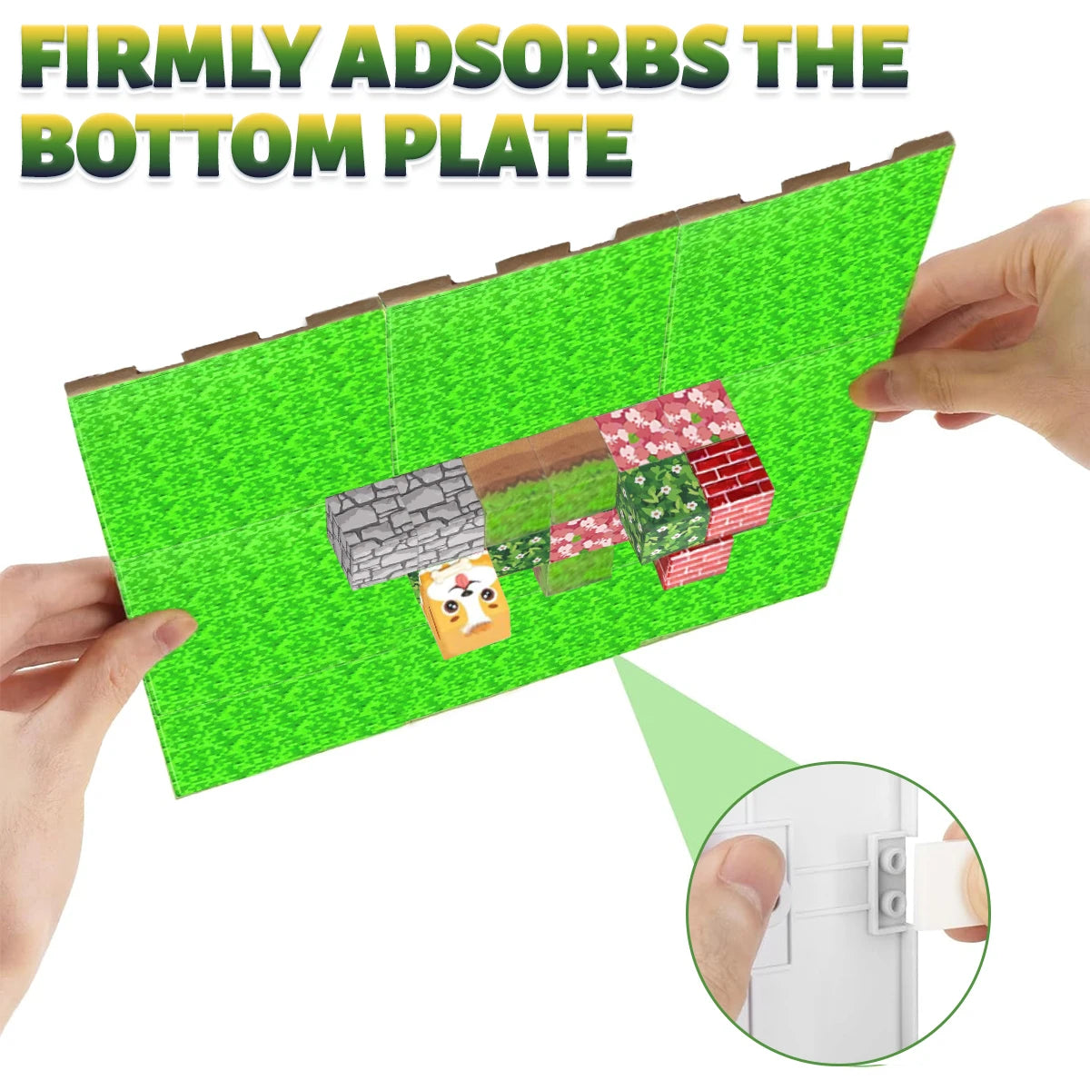 1/2/4/10 PCS Magnetic Base Plate Variety Baseplates Match DIY Magnetic