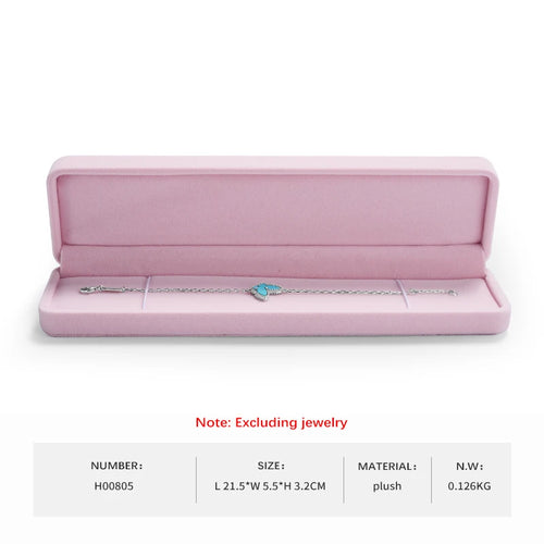 Oirlv Velvet Ring Box Pink Earring Jewelry Box Necklace Bracelet