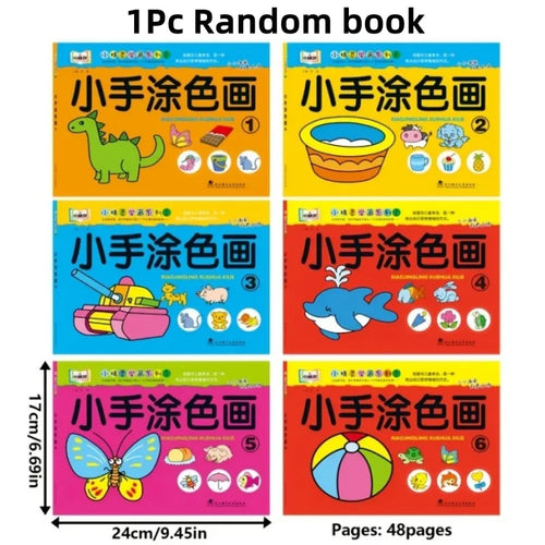 Step-by Step Painting Coloring Book Progressive Easy to Hard Levels