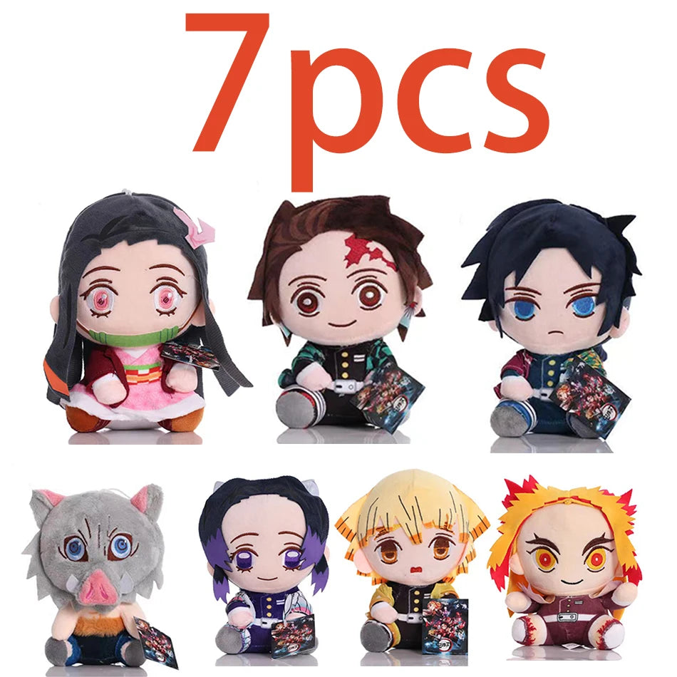 New 20cm Hot Demon Slayer Plush Dolls Lovely Anime Kimetsu No Yaiba