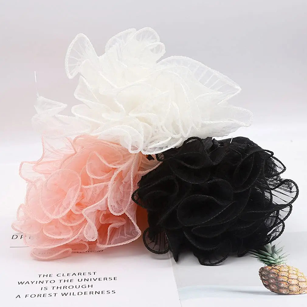 White Floral Packaging for Bouquets  Including Decorative Mesh