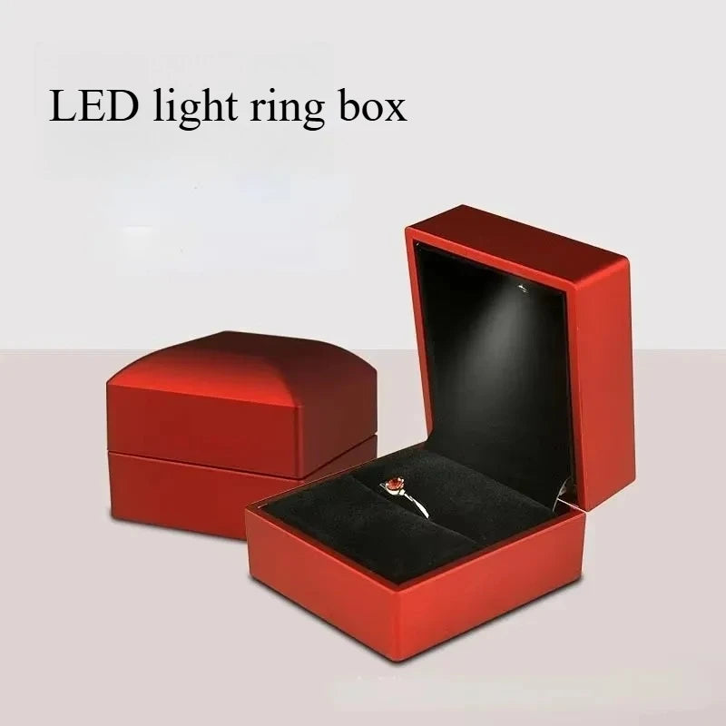 Wholesale LED Ring Box Jewelry Box for Wedding Ring Engagement Ring