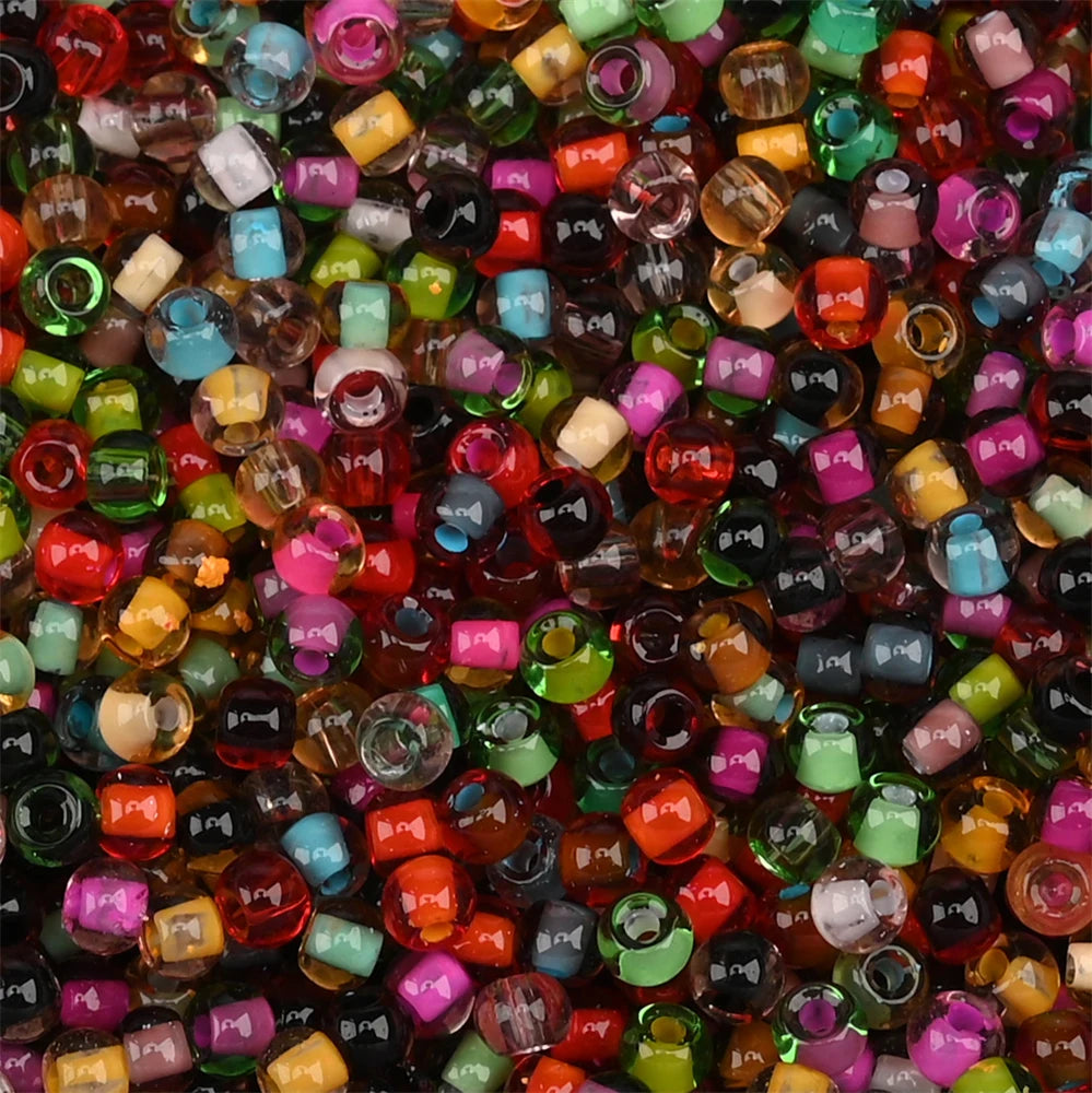 4.0mm Czech Glass Mini Beads Dye Core Small Glass Beads for DIY Making