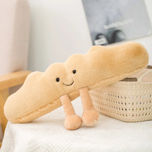 New Cartoon Egg Stuffed Toy Expression Food Bread Toast Series