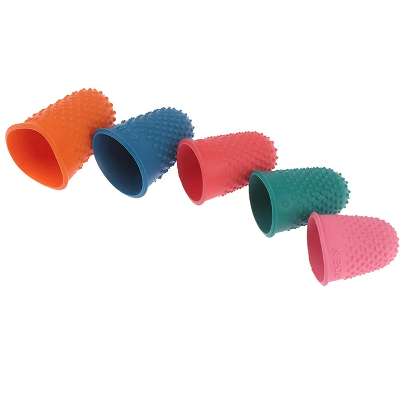 5Pcs Counting Cone Rubber Thimble Protector Sewing Quilter Finger Tip