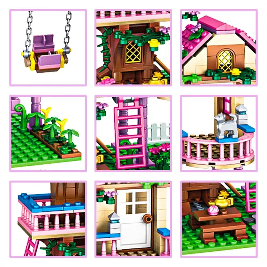 Creative Girls Friends Friendship House Building Blocks Summer
