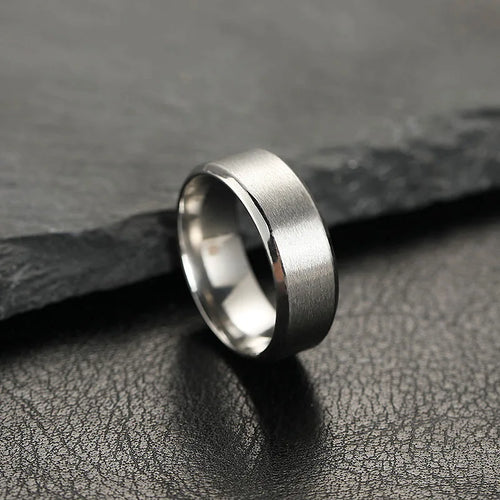 Stainless Steel Rings for Men, Colors: Black Golden Silvery Color, US