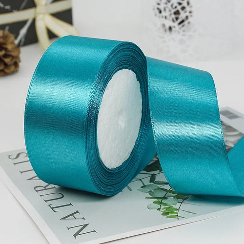 25yards/Roll 40mm Satin Ribbons Crafts Bow DIY Gift Wrap Wine Red