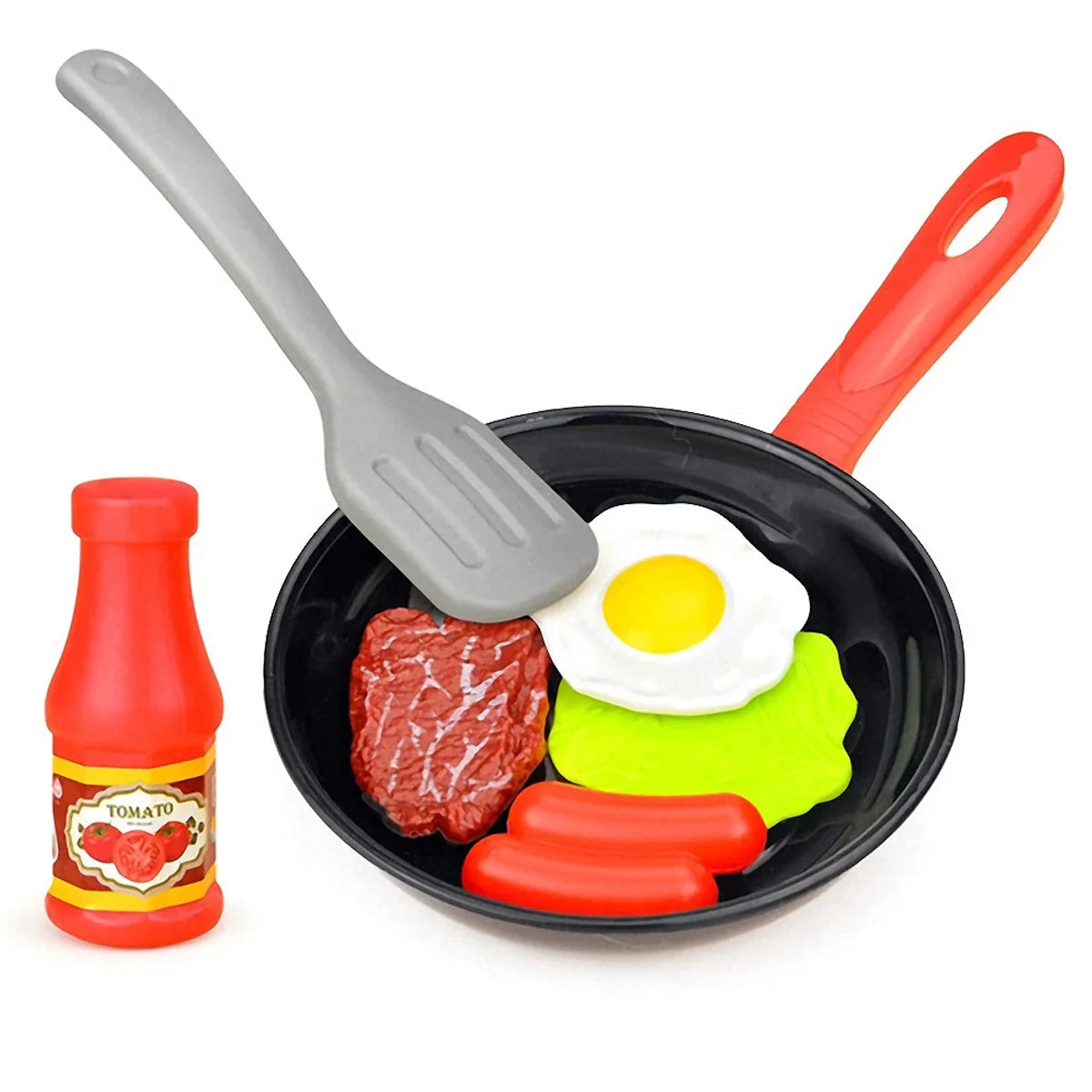 8PCS Children Kitchen Food Toys Simulation Cookware Game Set Pretend