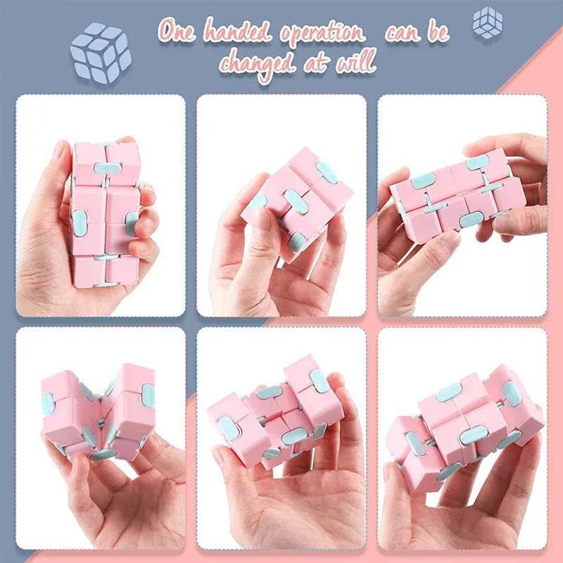 Magic Puzzle Cube Anti Stress Relief Toys for Adults Infinite Flip