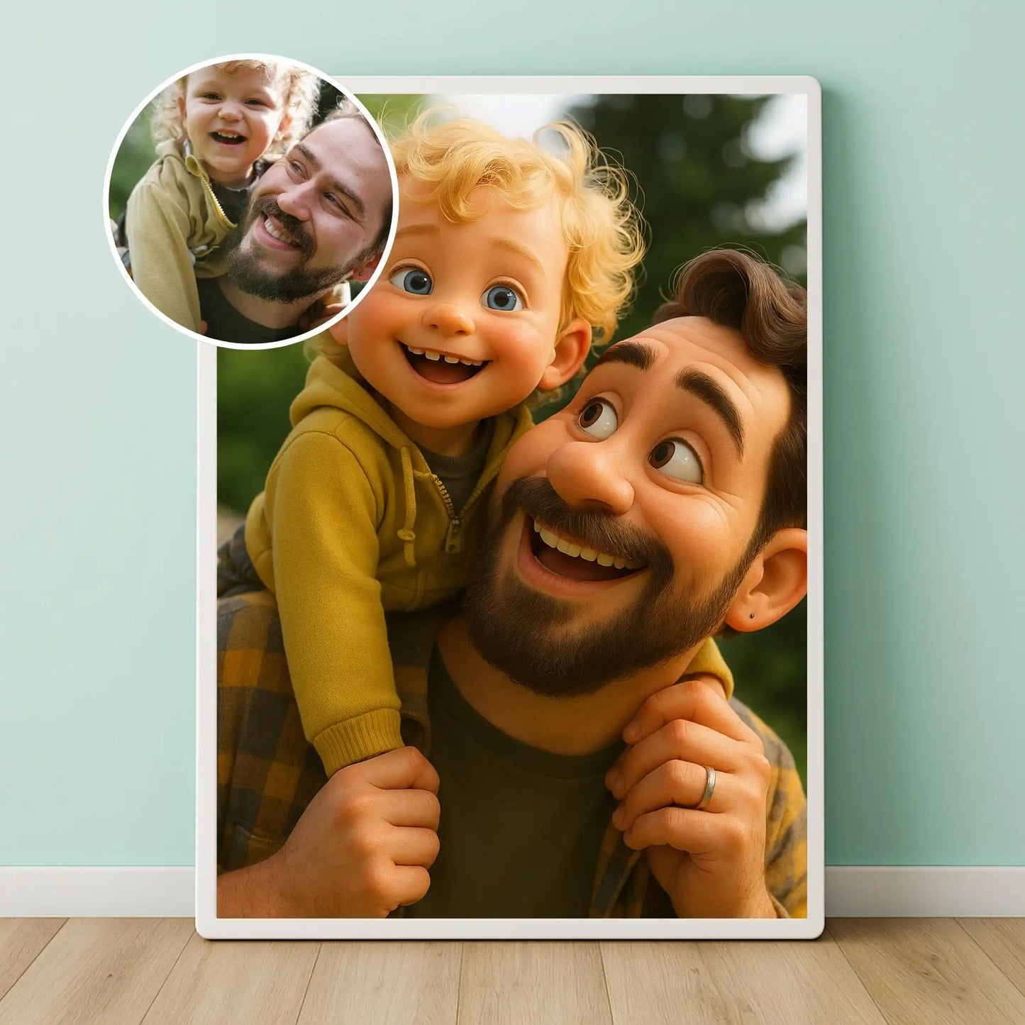 Custom Cartoon Style Portrait from Photo Personalized Cartoon