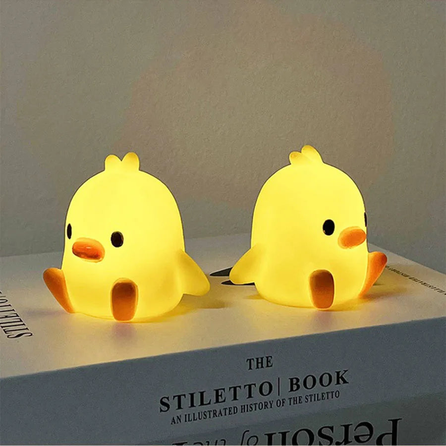 Duck Night Light Bedroom Decoration Cute Cartoon Animal Night Light