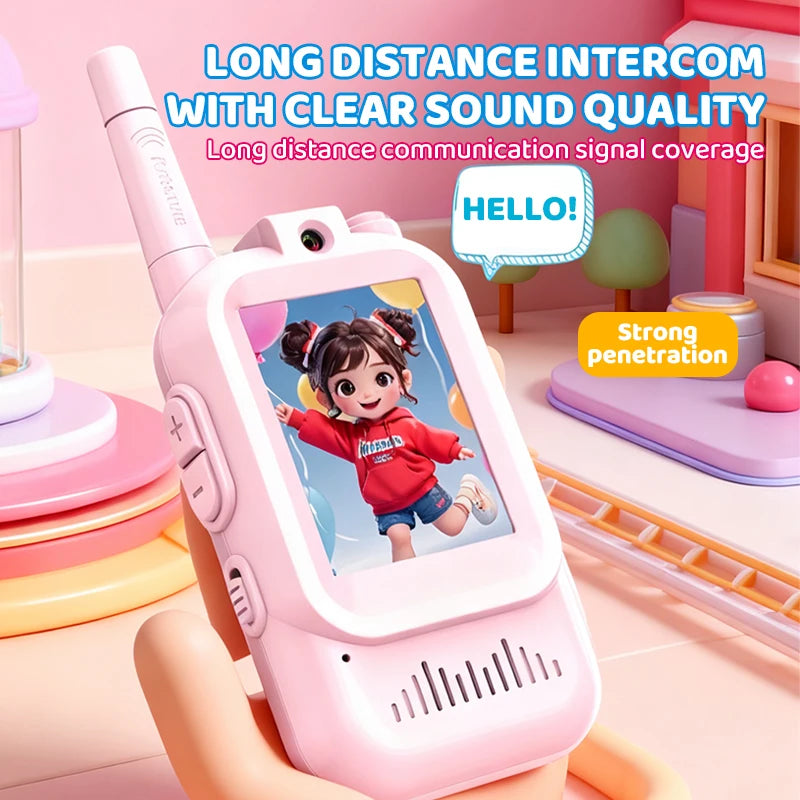 JCMO Video Walkie Talkies for Kids 2 Pack Funny Voice Change