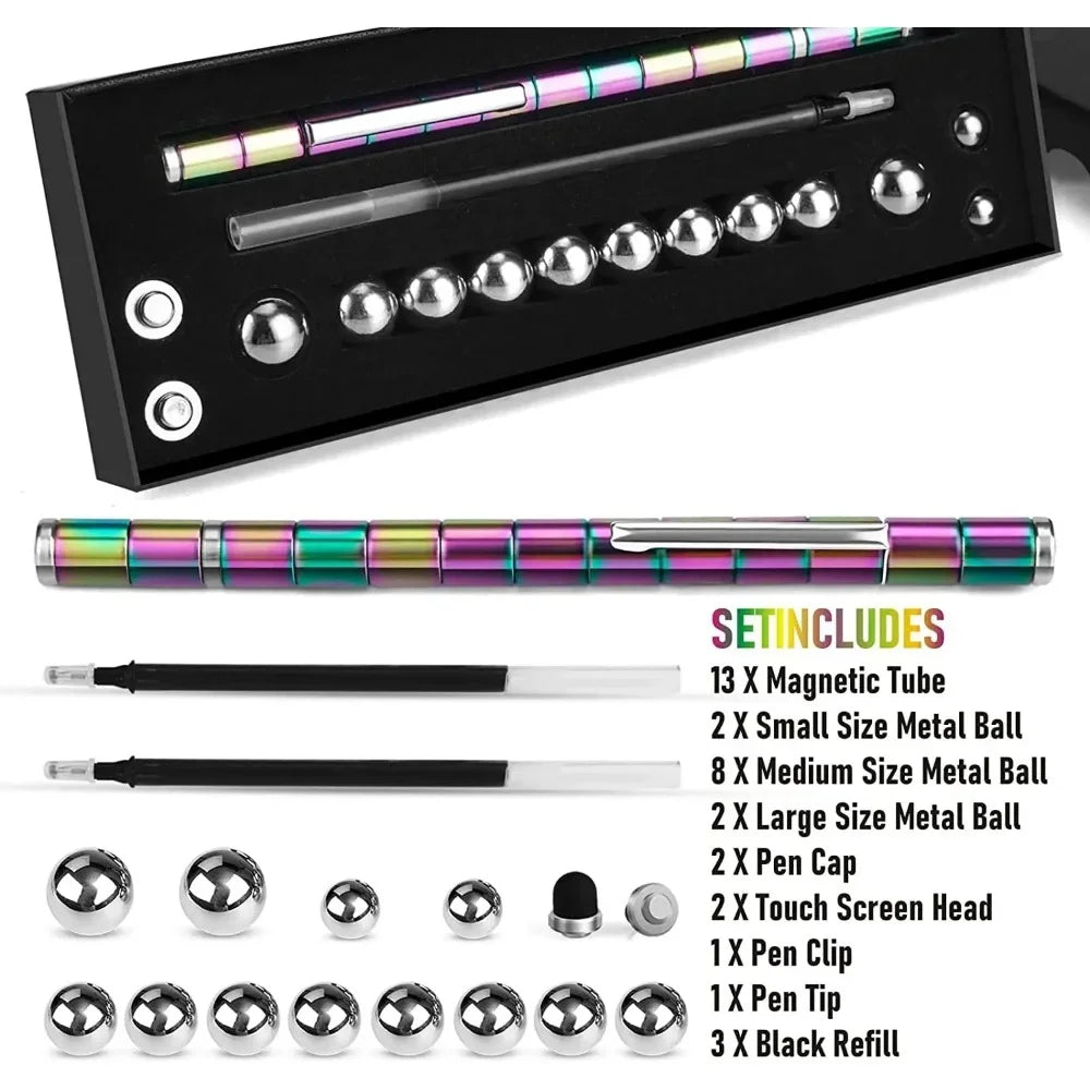 Decompression magnetic pen, fidgeting magnetic pen, multifunctional
