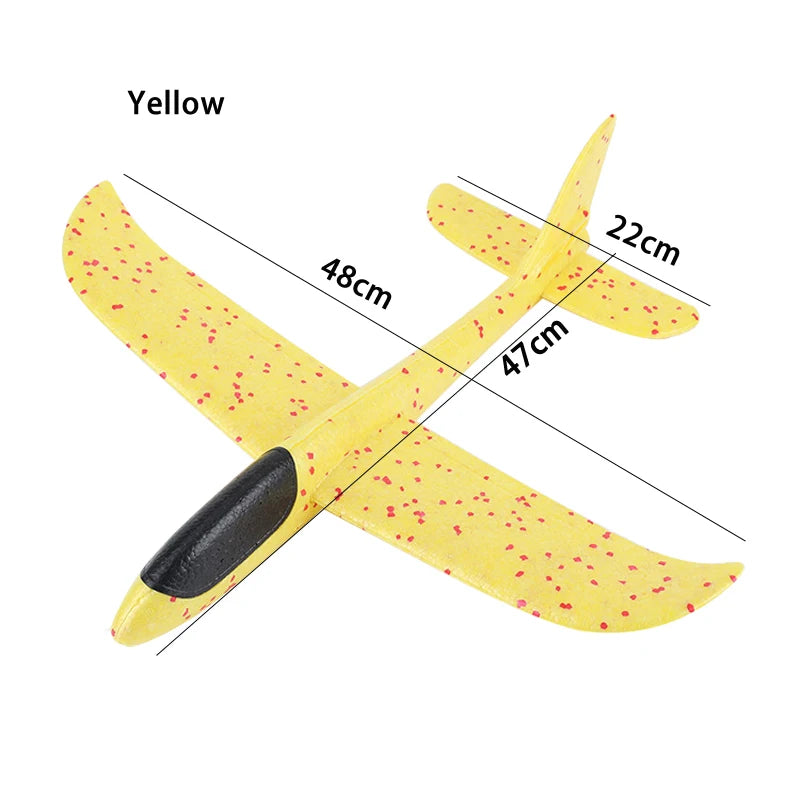 48cm Large EPP Foam Hand Throwing Aircraft Toys Gyratory Stunt