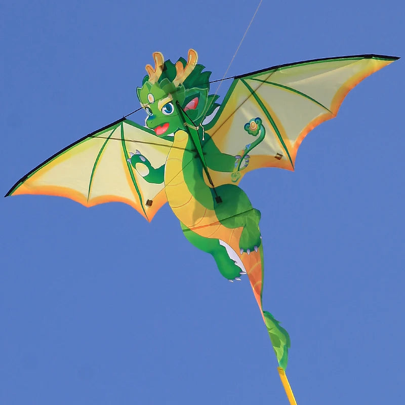 Yongjian Green Chinese Dragon Kite Upgraded Hot Cut Craft Cartoon Kite