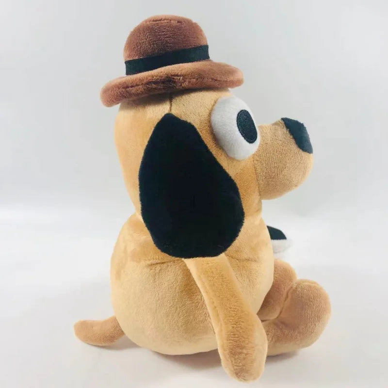 25cm This Is Fine Meme Coffee Dog Plush Toy Soft Stuffed Doll Stuffed