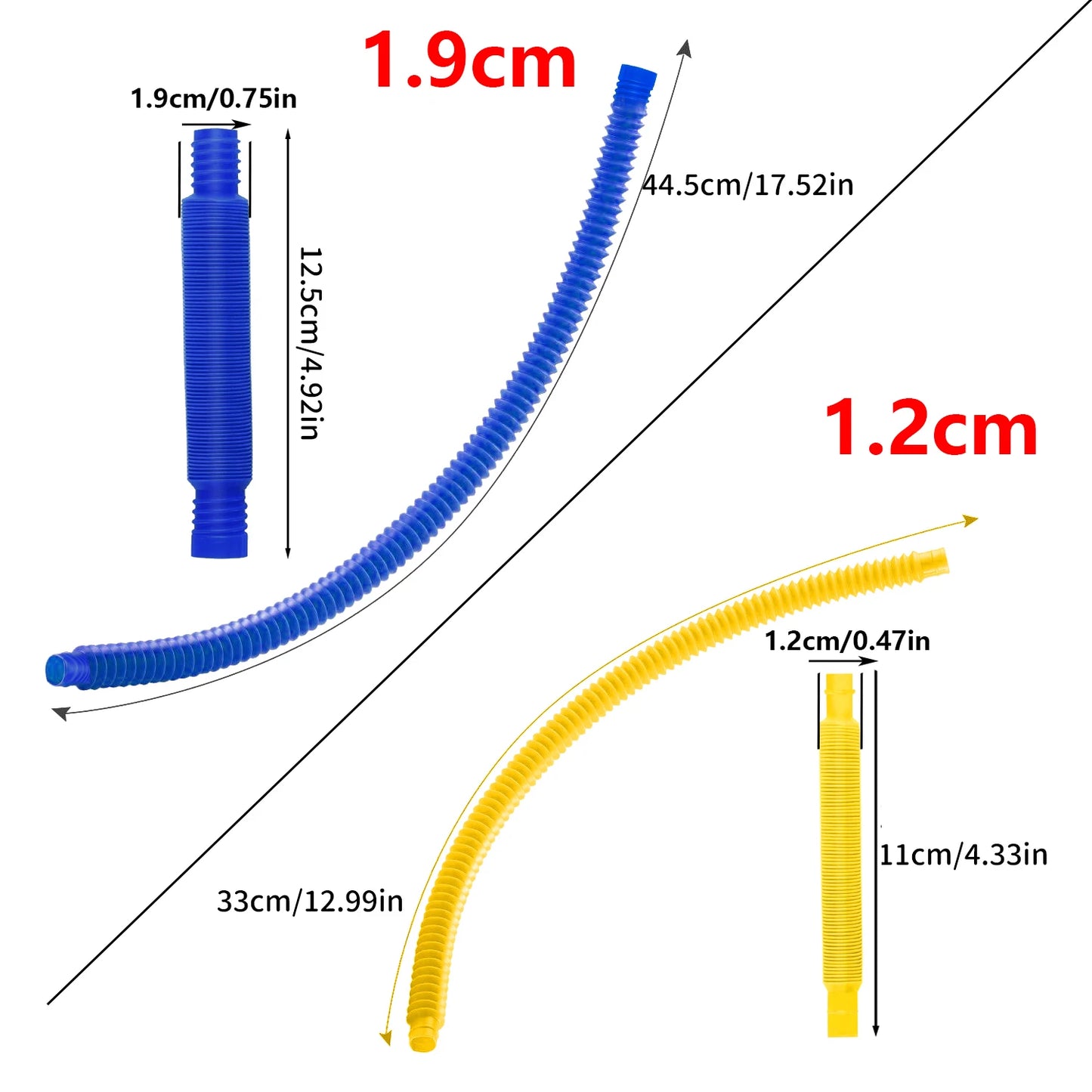 10-30PCS Colorful Telescopic Tubes Fidget Toys Plastic Sensory Pop