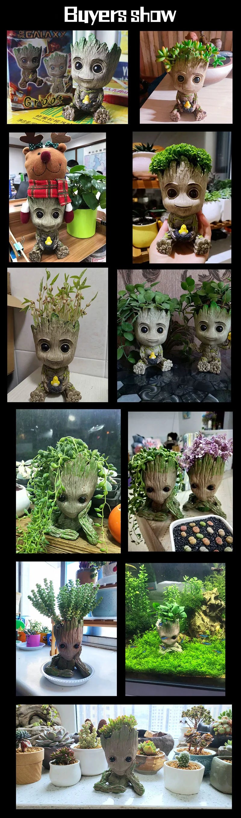 Fashion Handicrafts Anime Action Groot Character Multifunction Plants