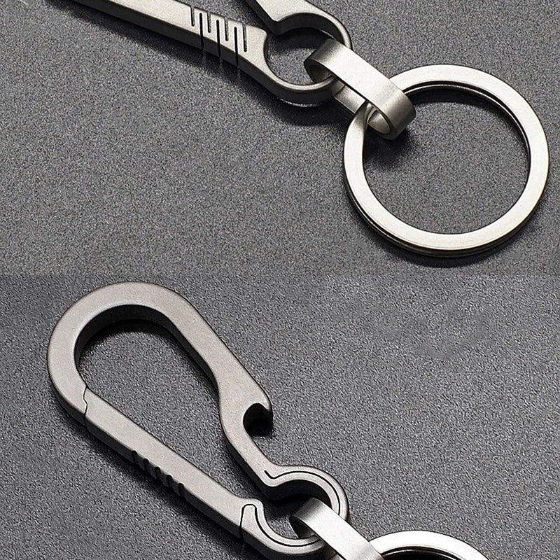 Titanium Buckles EDC Outdoor Tool Titanium Alloy Keychain Tiranium