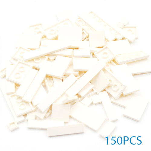150PCS DIY Model Smooth Thin Building Blocks Multicolour Toy Parts