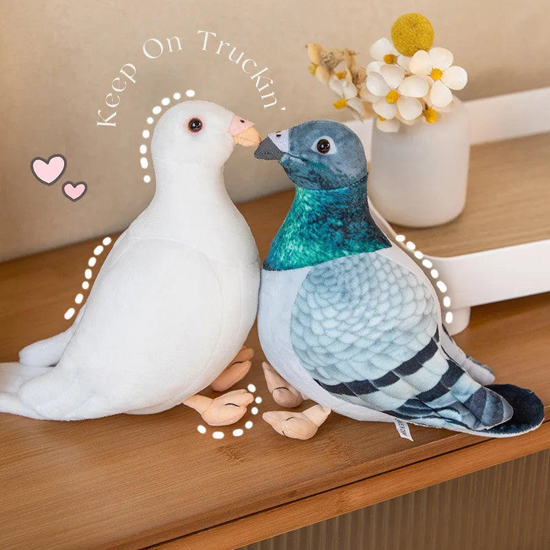 Simulation Pigeon Plush Toy Cartoon Birds Peace Dove Doll Doll