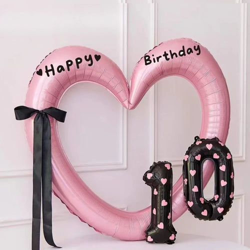 Hollow Out Love Heart Balloon Birthday Party Decoration Cute Love