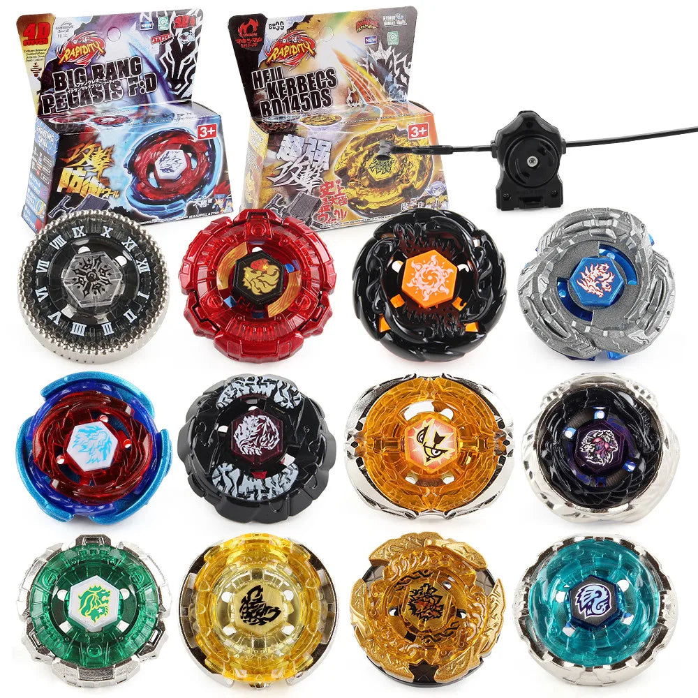 41 Styles 4D Metal Fusion Set with Launcher Spinning Top Battling Gift