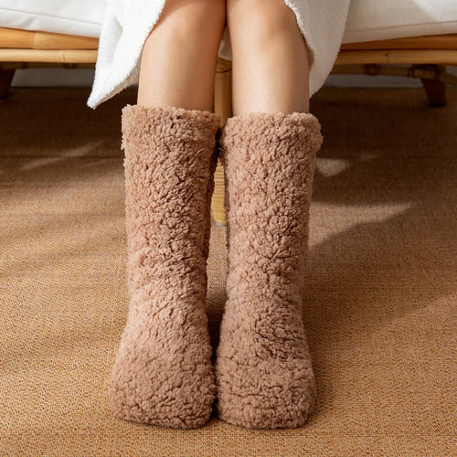 Thickened Thermal Socks Women Winter Warm Home Soft Thickened Plus