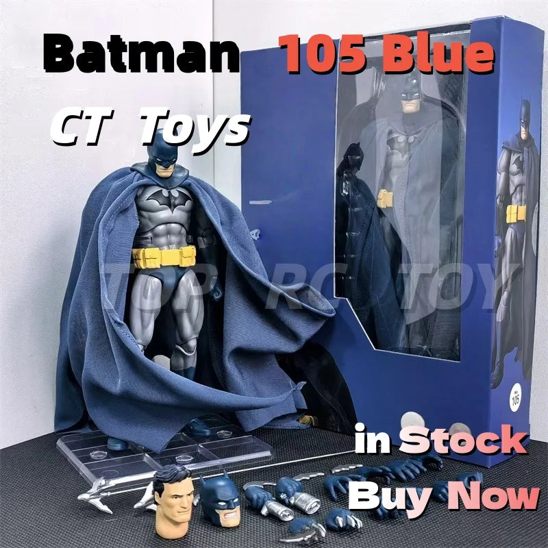 CT Toys Batman Mafex 126 Blue Action Figure 1/6 Scale DC Batman SHF