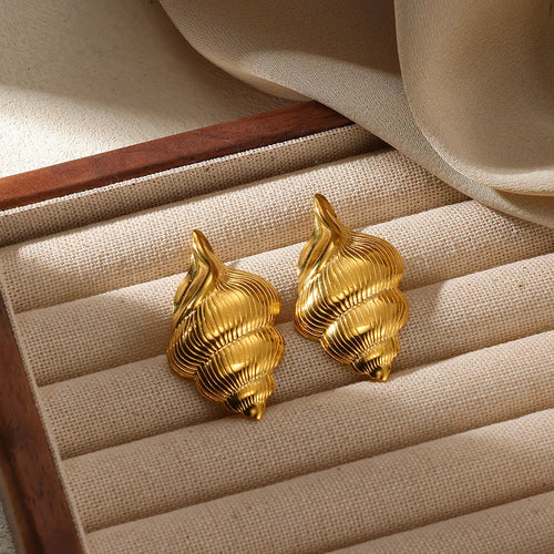 Geometric Flower Stainless Steel Earrings Women Sweet Sunflower Star