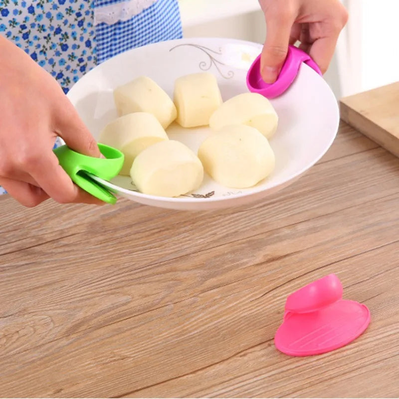 10/2PCS Silicone Insulated Finger Covers Oven Microwave Insulated