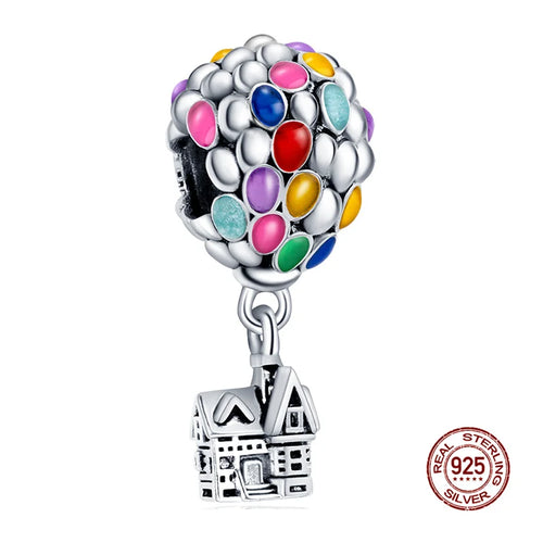 New S925 sterling silver Disney Mickey Mouse pendant bead suitable Fit