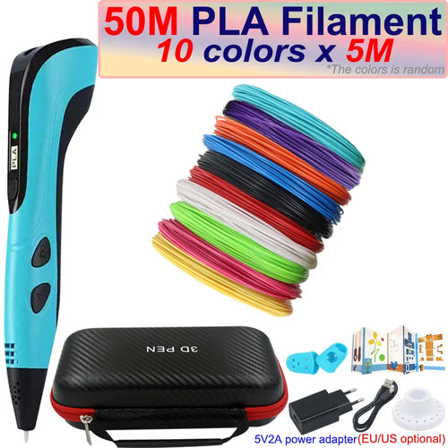 New Children's 3D Pen 3D Printing Pen with LCD Screen 200M PLA and