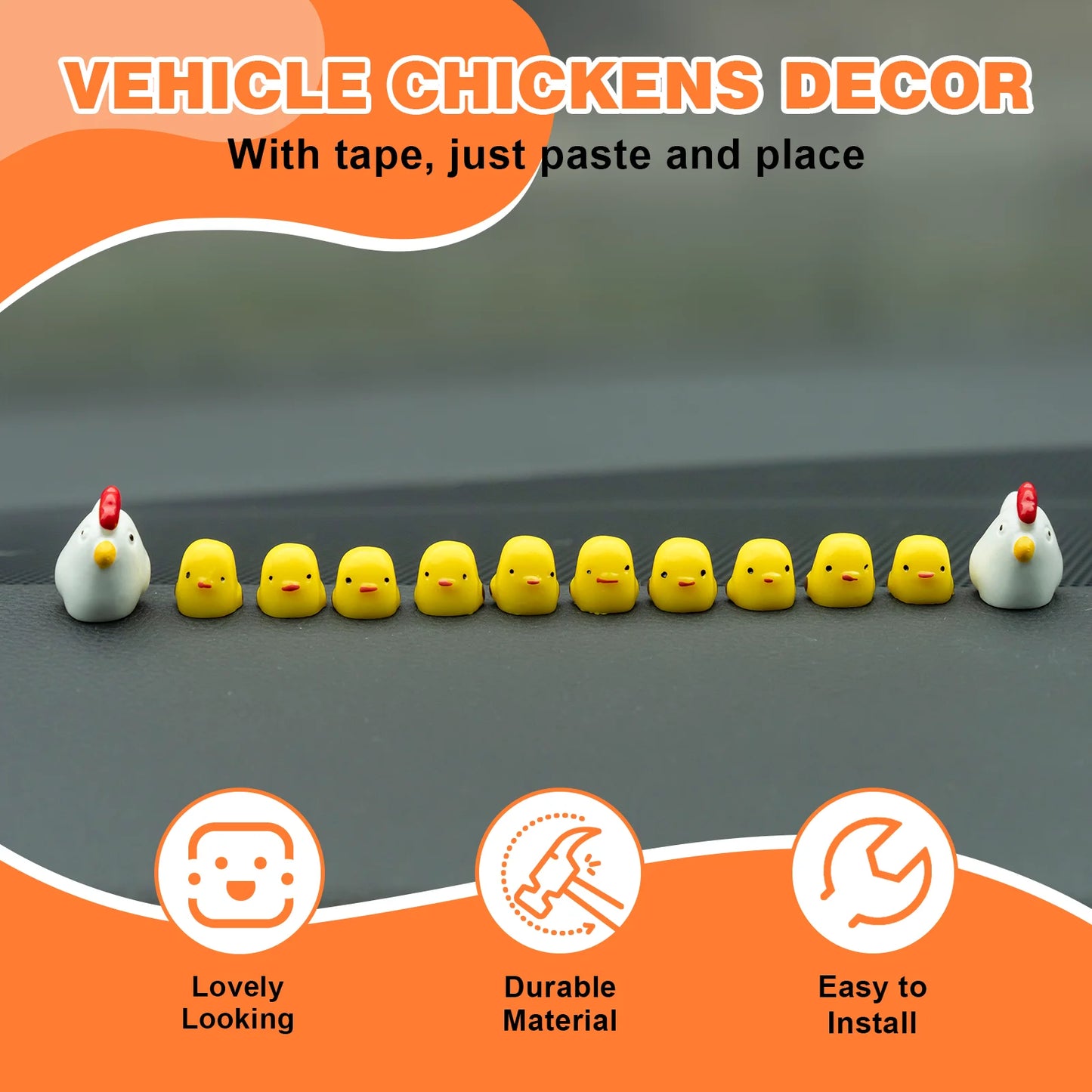 Cute Mini Animal Car Dashboard Accessories Fun Animal Car Rear view