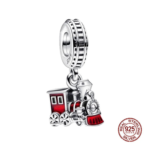 New S925 sterling silver Disney Mickey Mouse pendant bead suitable Fit