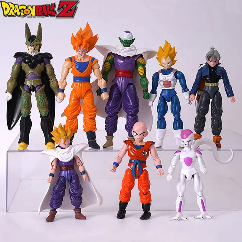 Hot-blooded Super Anime Action Figures Set - Son Goku Son Gohan Vegeta