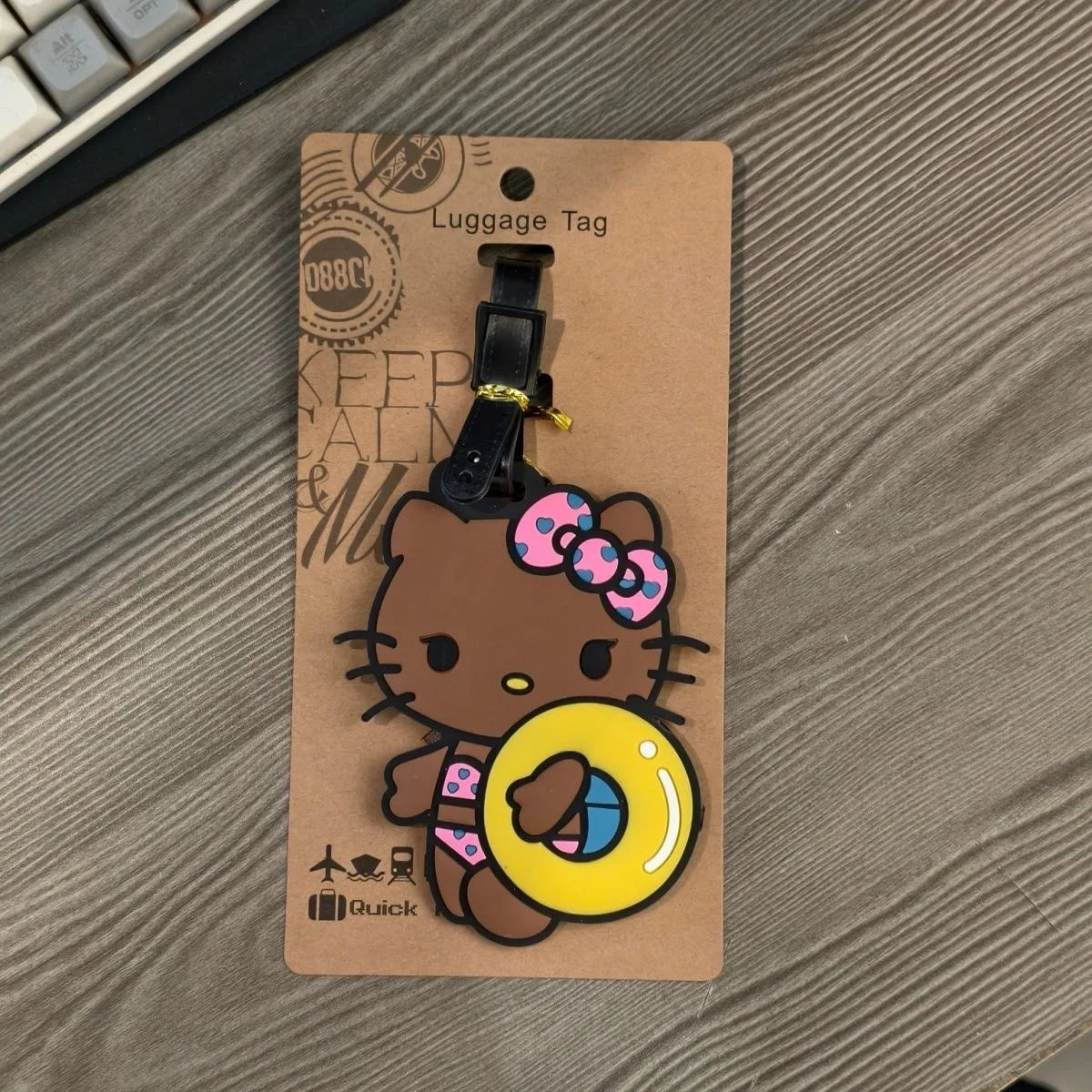 Sanrio Hello Kitty Luggage Tag Suitcase Id Address Holder Baggage