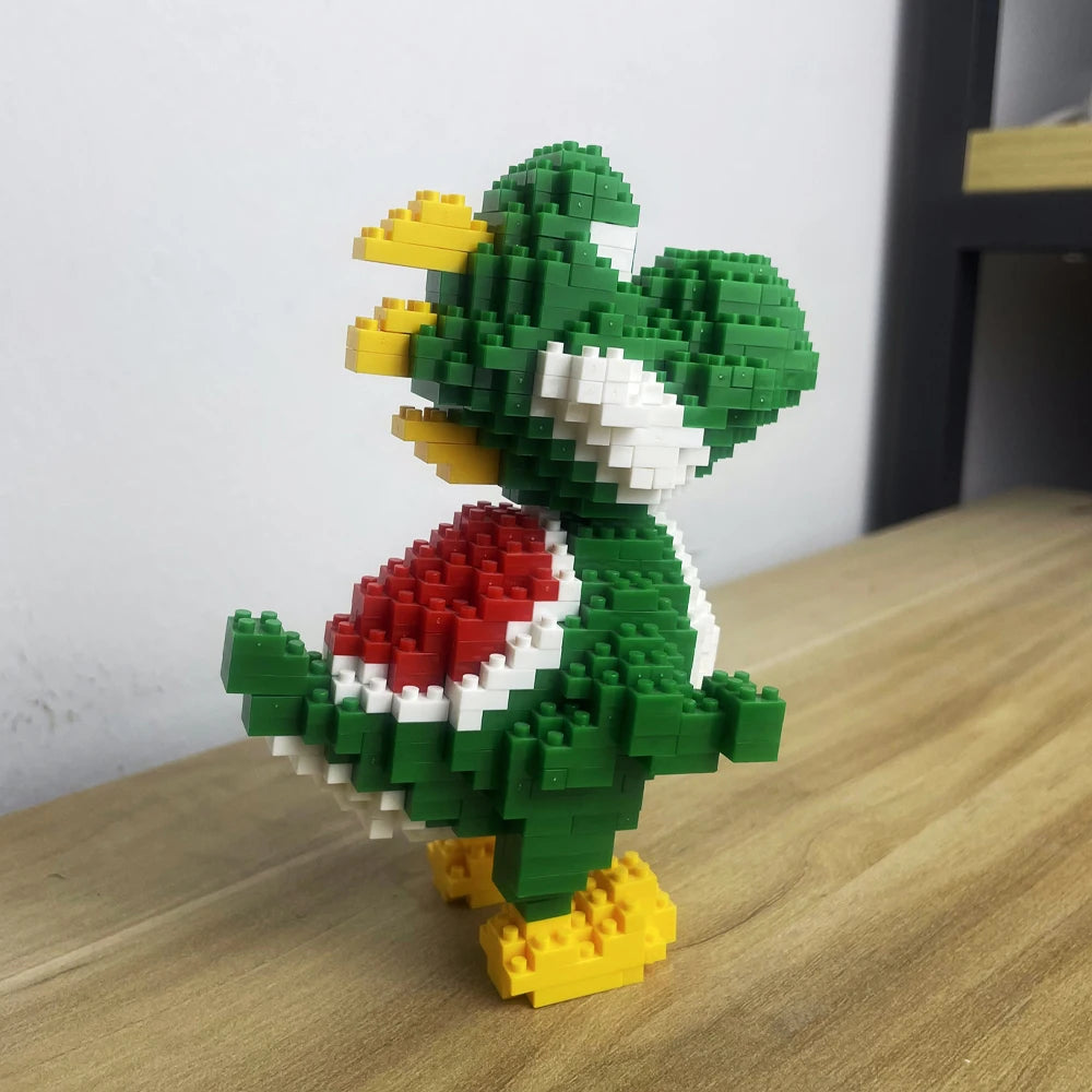 Dinosaur Building Blocks Toys Set: Green Velociraptor and