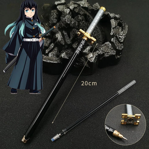 20cm Demon Slayer Signature Pen Mitsuri Shinobu Alloy Real Size