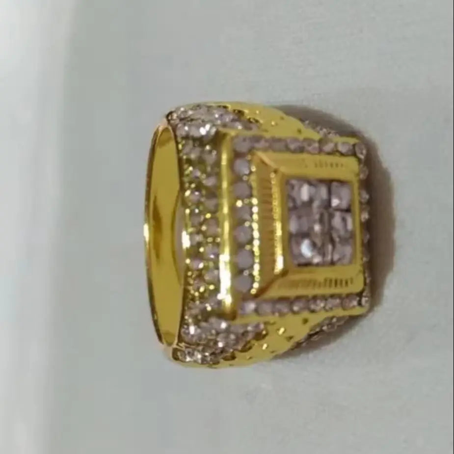 Hot Selling Gold Plated Rings For Men Zirconia Jewelry Hiphop Ring