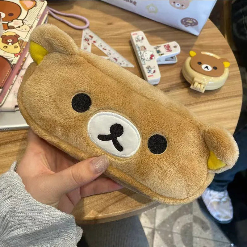 Hot Kawaii Pencil Cases For Kids Girls Cute Cartoon Bear Pencil Pouch
