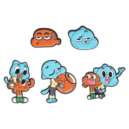 2-9pcs/set Cartoon Characters Collection Enamel Pins Cool Cute Anime