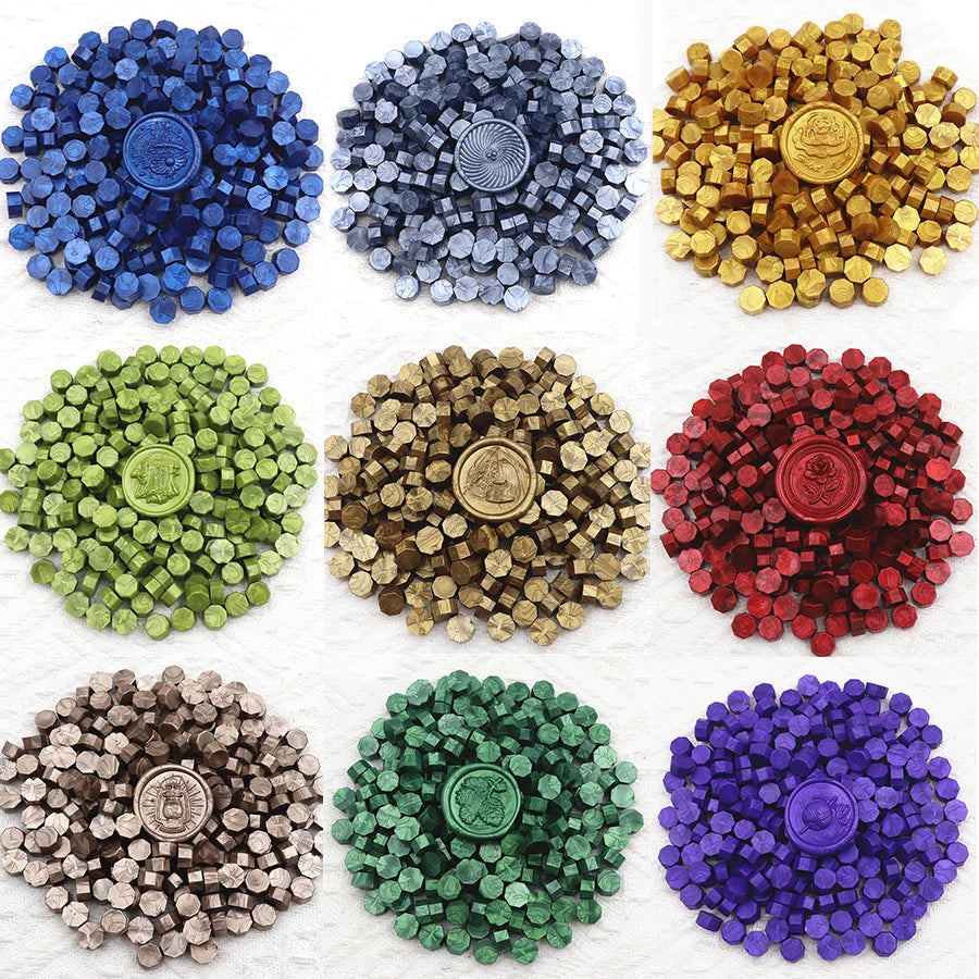 200pcs Octagon Sealing  Wax Beads for Wax Seal Stamp for Scrapbooking
