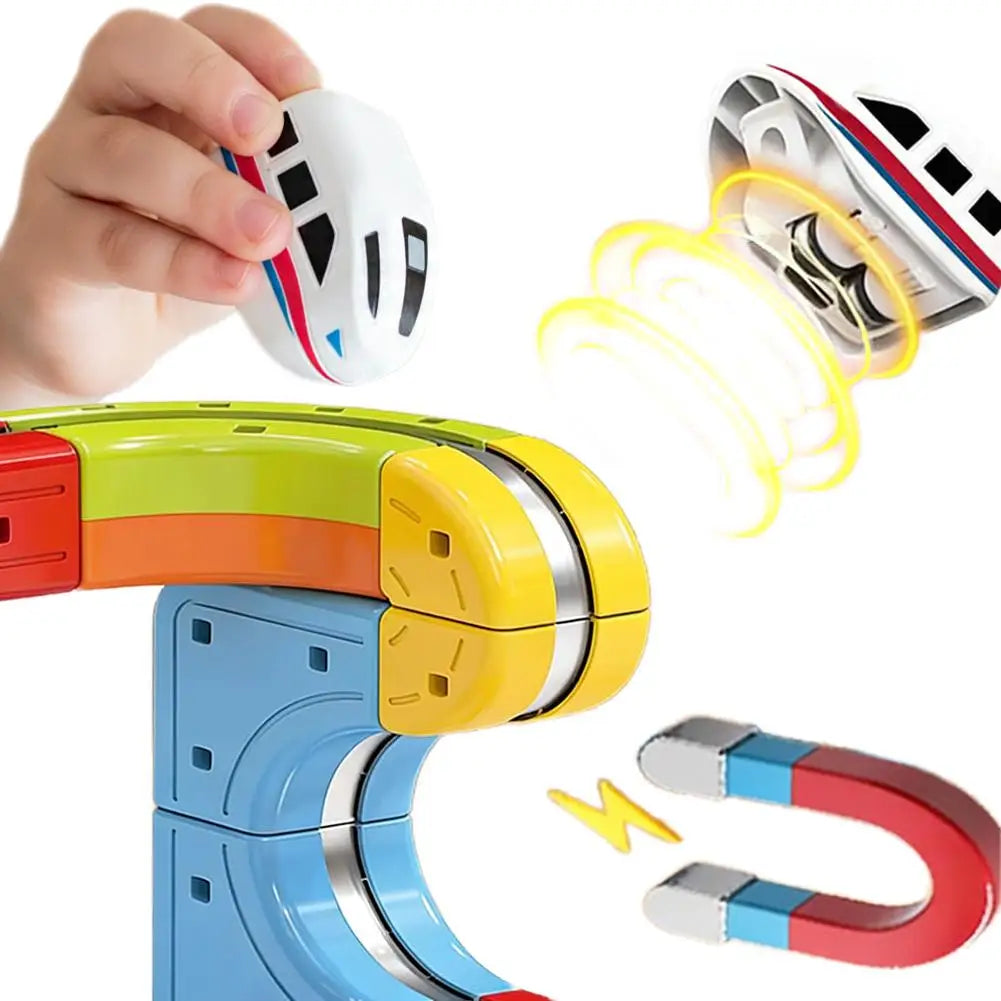 Magical Orbital Cube Kids Educational High-Speed Train DIY Building