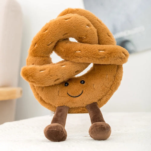 New Cartoon Egg Stuffed Toy Expression Food Bread Toast Series