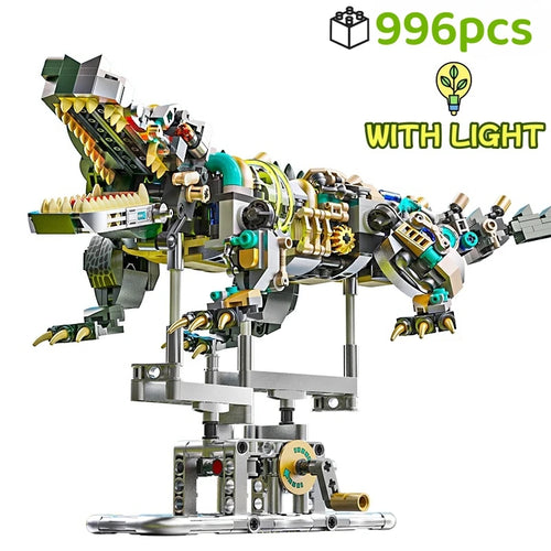 Mechanical Shark Building Set, Sea Life Crocodile Parrot Mantis